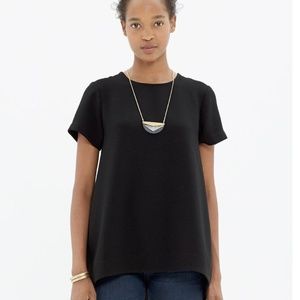 Madewell Black Tailored Tee XS